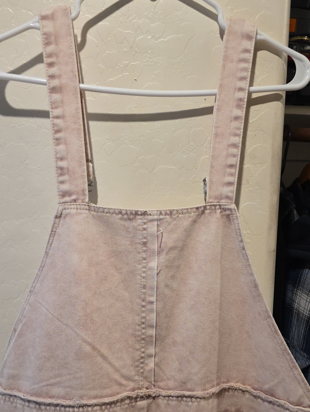 POL Pink Washed Denim Eyelet Wide-Leg Jumpsuit - Picture 11 of 16